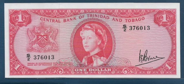 Trinidad and Tobago 1 Dollar, L 1964, P 26c / Sign 3, UNC