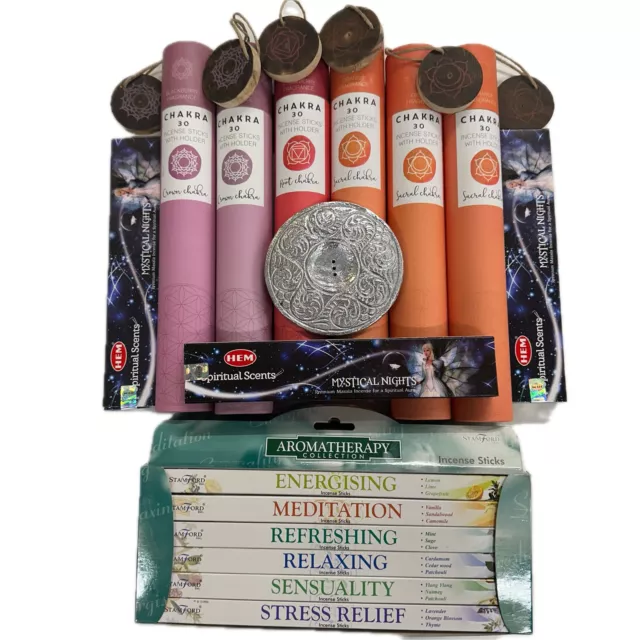 354-Piece Huge LOT Bundle Pack: Chakra Sets, Stamford Incense Kits, HEM