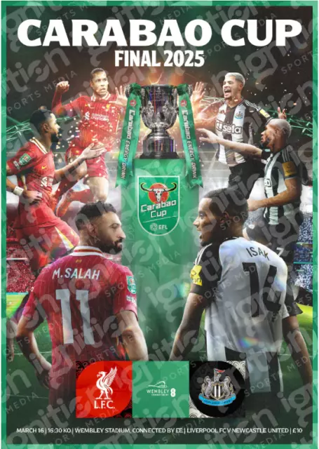 CARABAO LEAGUE CUP FINAL 2025 Liverpool v Newcastle United official programme £14.99 PicClick UK