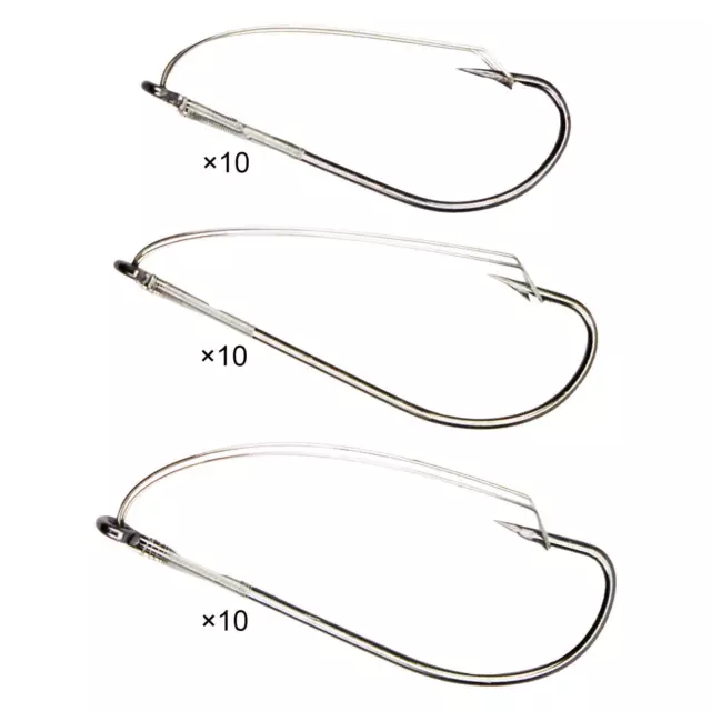 FISHING HOOKS EAGLE Claw WEEDLESS fish snaggy swims DOUBLE QUANTITY SAME  PRICE £3.71 - PicClick UK