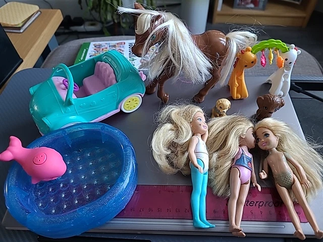 Barbie dolls pool and car bundle clearance