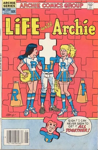 LIFE WITH ARCHIE #235 VG, Newsstand, Archie Comics 1983 Stock Image