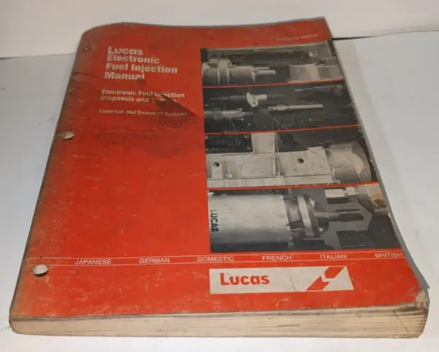 Vintage Lucas Electronic Fuel Injection Service Repair Manual Book