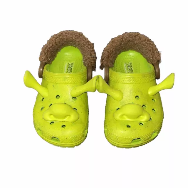 SHREK CROCS CLASSIC Clog Ogre Swamp Green Size 8c Toddler Kids $25.00 ...