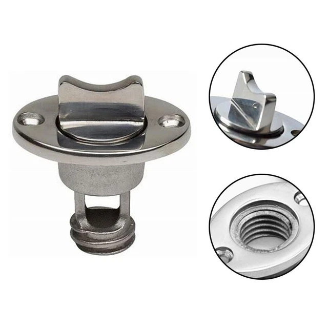 Marine ， 316 Ovale Acier Inoxydable Vidange Prise Pour 1 Trous Bateau Huile