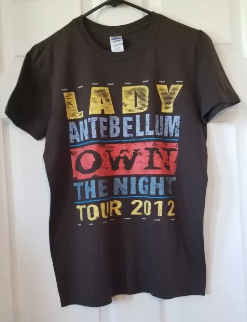 LADY ANTEBELLUM "Own The Night Tour 2012" Official Tour T-Shirt Adult Small NWOT