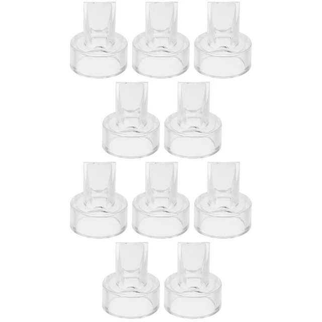10 piezas de válvula de pico de pato vibrador succionista transparente bebé