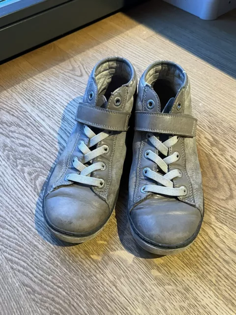 graue VADO Leder Schuhe Sneaker Gr. 36 Mädchen Frühling