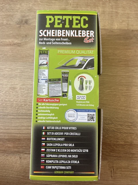 Petec Premium Scheibenkleber Set für Front- Heck Seitenscheiben Artikelnr. 83333