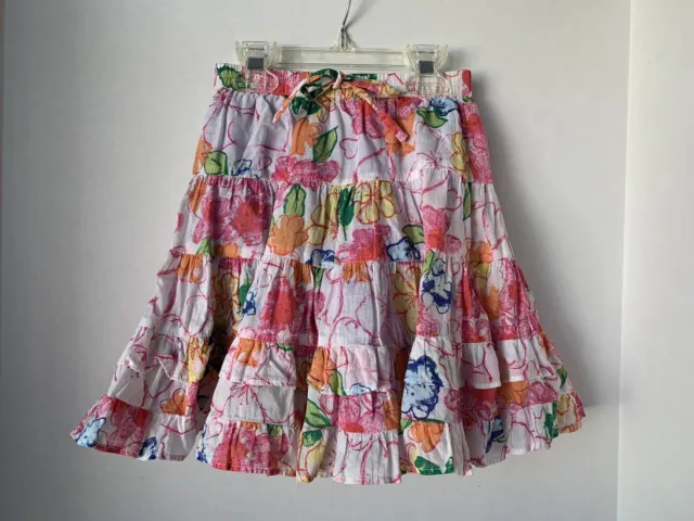 OLD NAVY XS (5) girls Floral Skirt layered beautiful floral