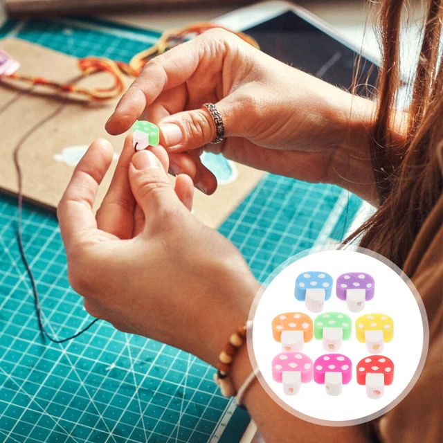 200pcs Perles d'argile polymère de champign