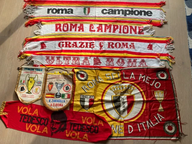 Bandiera AS Roma vintage anni 80 - Wallapop