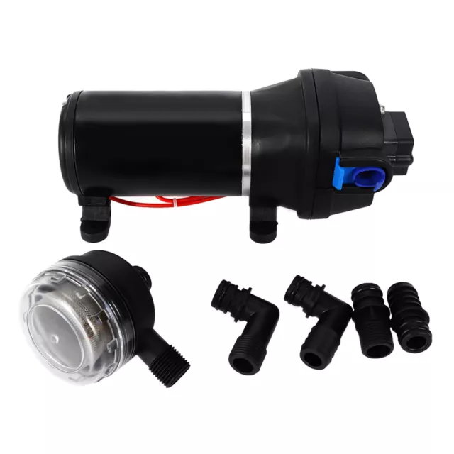 12V 40PSI High Pressure Diaphragm Self Priming Water Pump Caravan Wash 17L/Min