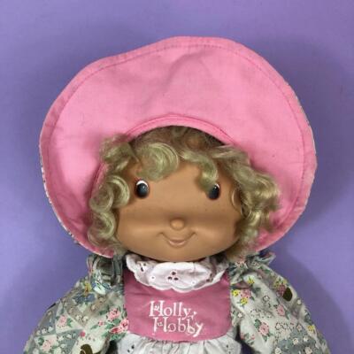 Rare Vintage Holly Hobbie Pink Knickerbocker UK 14" Soft Toy Doll 1980s 1990s