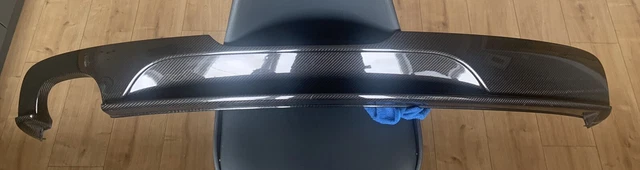 GENUINE AUDI TT 8j Carbon Fibre Rear bumper diffuser valance 8j0607421M ...