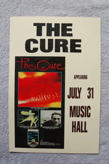The Cure Tour poster 1987 Music Hall __