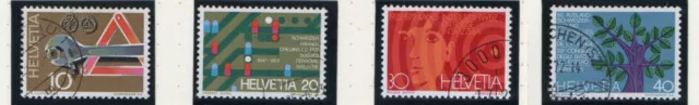 Schweiz Briefmarken Satz Mi. 964-967 Jahresereignisse 1972 gestempelt (CH223)