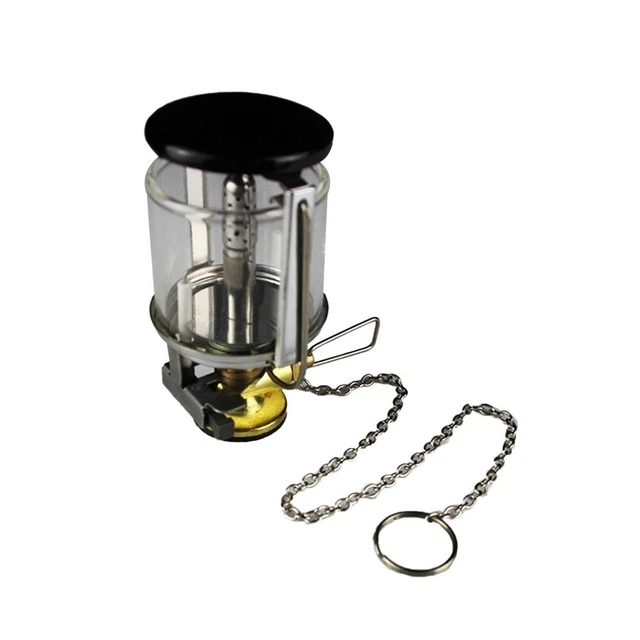 Lanterne à Gaz Illuminée En Cuivre Et Verre – 12x5,5 Cm – Pour Camping, Randonnée, Ambiance – Lot De 3 Avec Boîte De Rangement