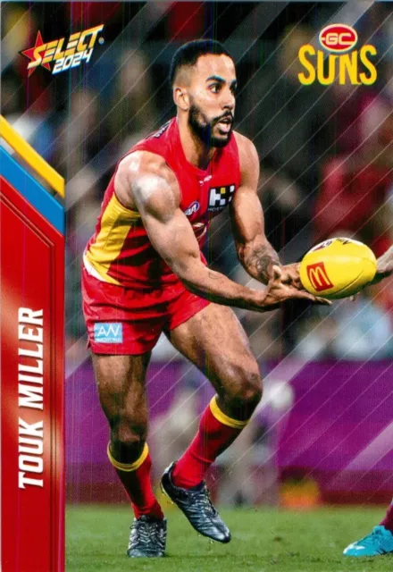 2024 Gold Coast Suns AFL Select Footy Stars Karte – Touk Miller