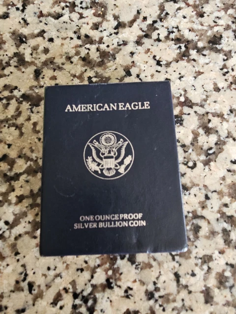 1998 Silver Proof American Eagle One Dollar Coin 1 oz .999 Troy Silver Box & COA 1998 Silver Proof American Eagle One Dollar Coin 1 oz .999 Troy Silver Box & COA