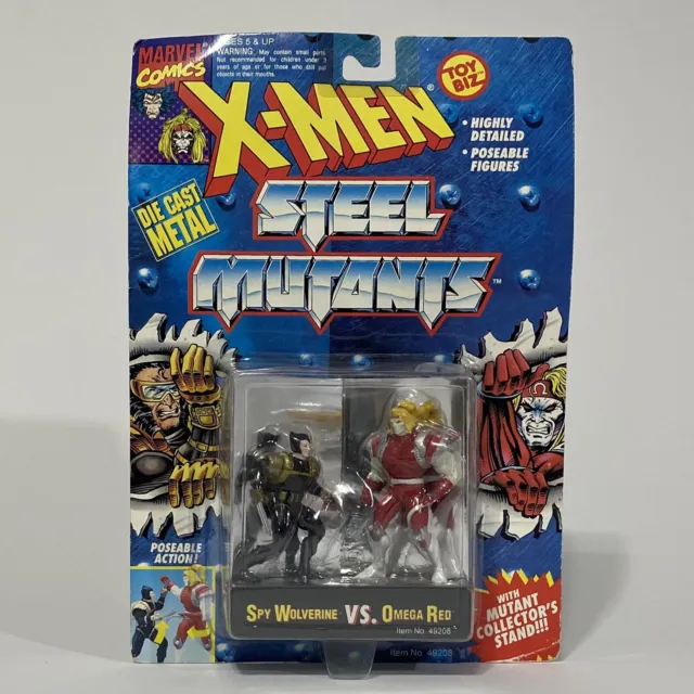 Vintage 1994 X-MEN Steel Mutants Spy Wolverine VS Omega Red MARVEL COMICS