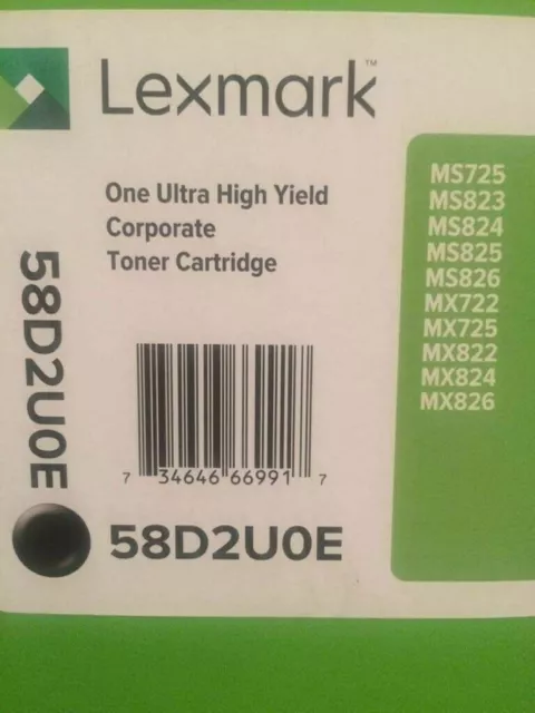 Toner originale Xmark 58d2u0e nero 58D2U00 nuovo C