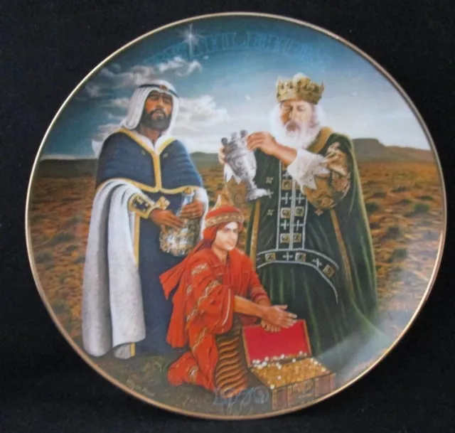 THE GIFT BEARERS Bethlehem Series Christmas Plate by Higgins Bond