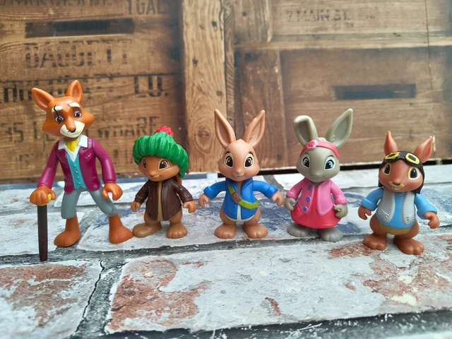 PETER RABBIT FIGURES - Benjamin Bunny Lily Bobtail Mr Todd Fox ...
