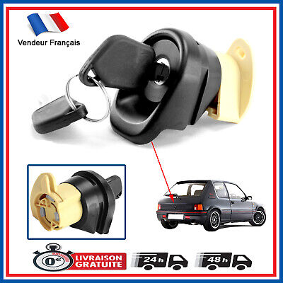 Serrure de Coffre arrière avec Double de clé pour Peugeot 205 de 1983 à 1998 