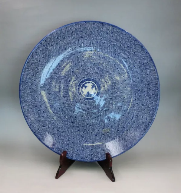 Antique Japanese OLD IMARI ware Pottery Plate Dish MIJIN ARITA DIA:47/cm/18inch 3