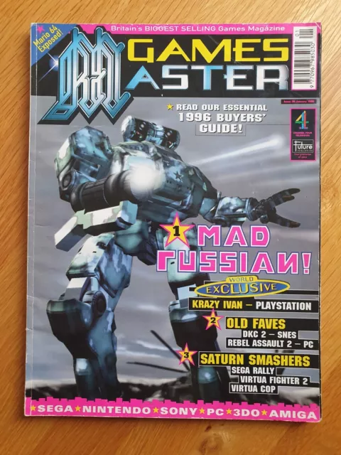 Games Master Magazine Issue 38 January 1996 - Saturn & PS1 Coverage