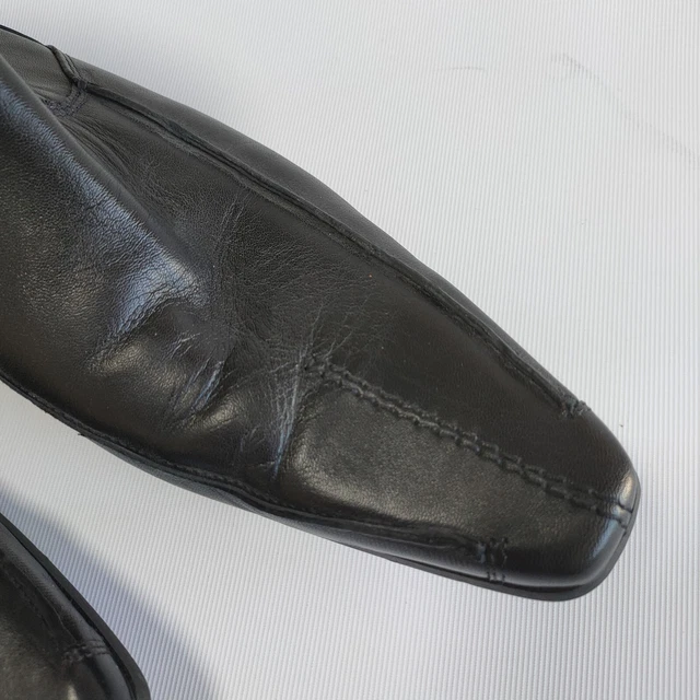 VINTAGE VAGABOND MANS BLACK LEATHER Zip Ankle CHELSEA BOOTS SIZE UK 11