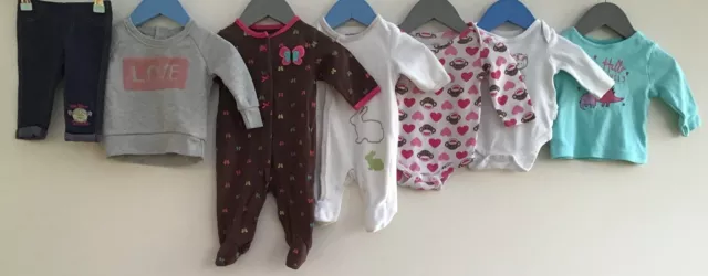 Pacchetto di abbigliamento per bambine età 0-3 mesi Vertbaudet Carters George