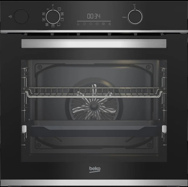 Beko BBIS13300XPE four 71 L 3400 W A+ Noir, Acier inoxydable