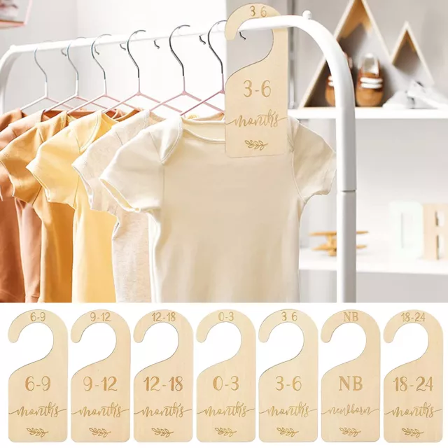 Baby Clothes Organization Hanger Closet Organizer Boho Rustic Nursery Decor
