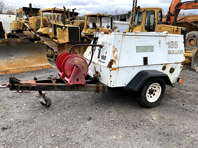 Sullair 185Dpqjd Trailer Mounted Air Compressor 185Cfm 125 Max Psi