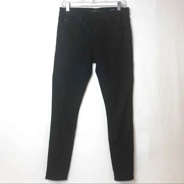 Fidelity Gwen Jeans High Rise Super Skinny Ankle Jett Black Size 29 x28.5  H4032