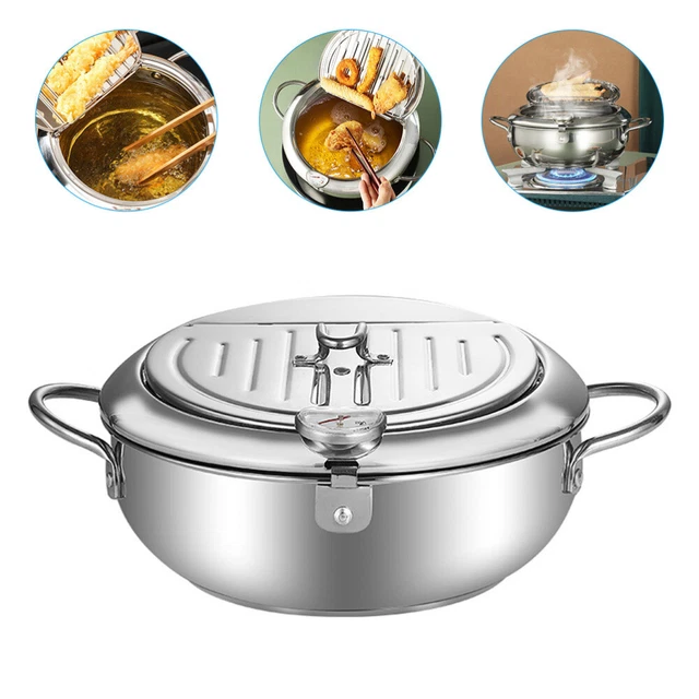 FRIGGITRICE AD OLIO elettrica professionale in acciaio inox 8 litri