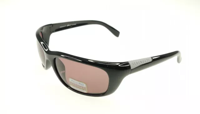 Serengeti Verucchio Shiny Black / Polarized Phd Sedona Sunglasses 7726