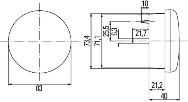 HELLA Warnleuchte 2XD 959 011-021