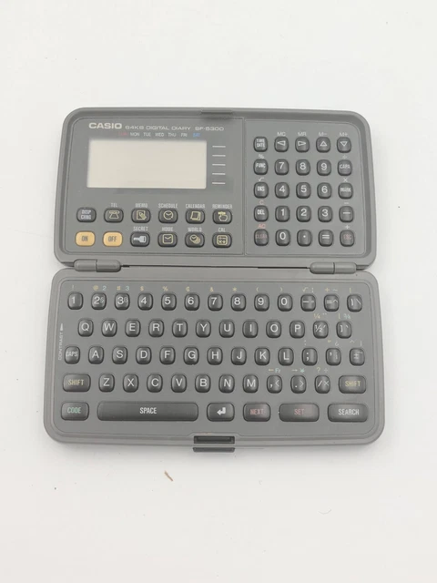 Agenda électronique Vintage Casio Digital Diary SF-8300 - Fonctionnel - Fabriqué Au Japon