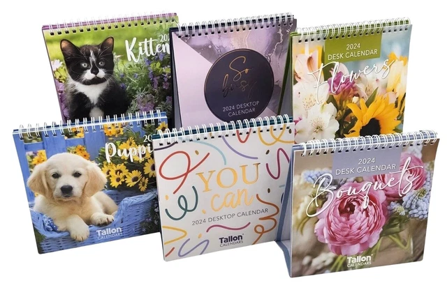 2024 MONTH TO View Desk Calendar Home Office Table Work Top Planner