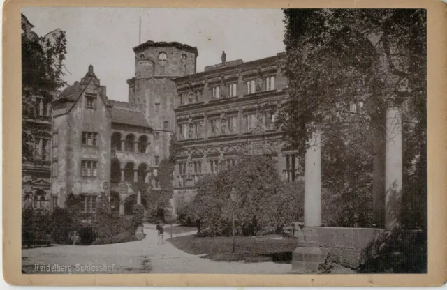 Foto heidelberg, Schlosshof ca 1900-1910