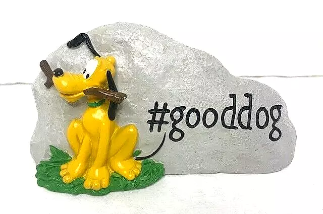 Disney Home & Garden Stone Statue 8"x4.5" Pluto - Good dog