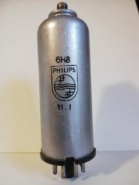 1x   6H8   PHILIPS      Vacuum Tube Lampe Valve Rohre  TESTED 