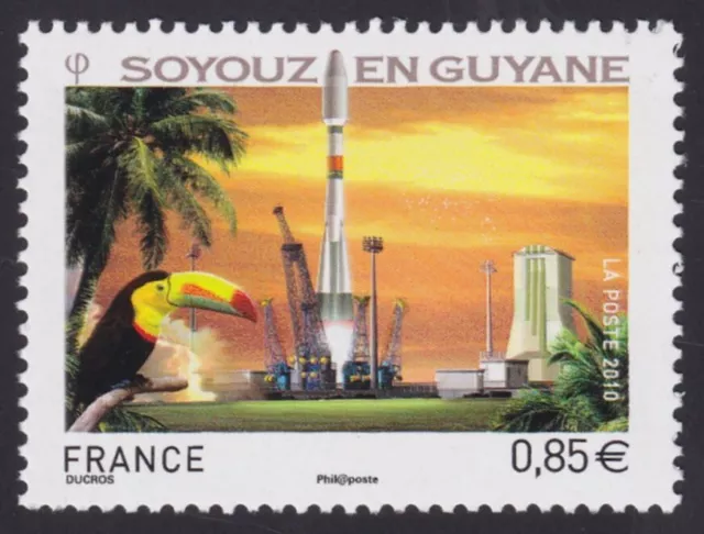 2010 FRANCE N°4458** Soyouz en Guyane Espace Fusée, TB, 2010 France SPACE MNH