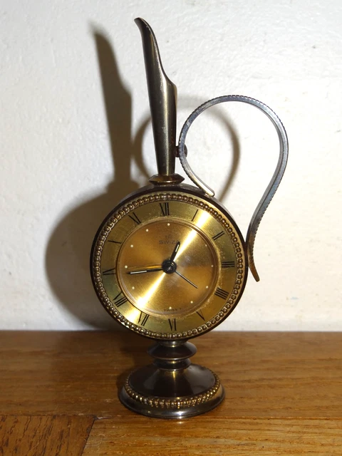 Réveil/Horloge De Bureau Suisse Helveco 7 Jewels - Antique - Vintage