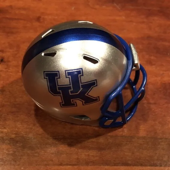 Kentucky Wildcats silver 2021 custom pocket pro helmet bowl SEC UK