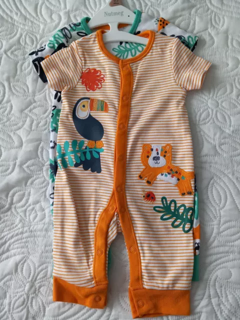 Baby Boys Summer Rompers In Size 0-3 Months BNWTS