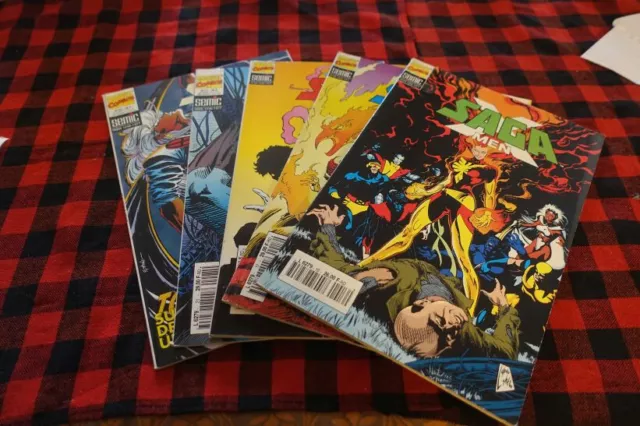 SAGA X-Men N°16/ 17/ 18/ 21 & 22 VF.  Comics Marvel 1994 Semic